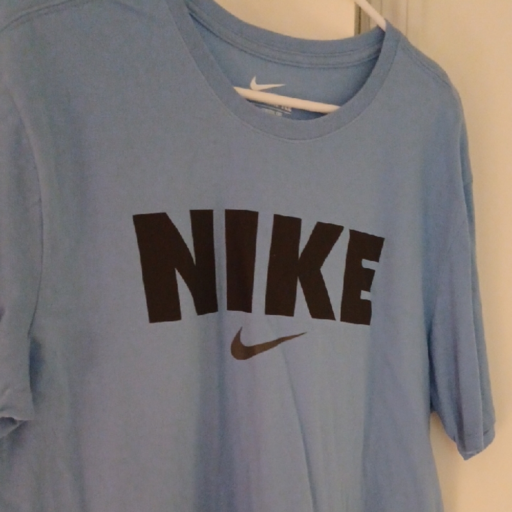 Nike Sky Blue Tee with Black Logo